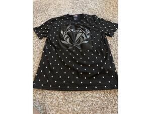 Phat Farm Boys Black Graphic Tee L/G 14/16 Polka Dot Style